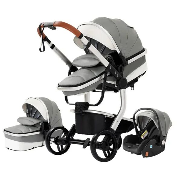 3 in 1 Design Stroller grey